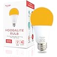 hooga Sleep Light Bulb, Amber Light Bulbs for Sleep Therapy, Blue Light Blocking, 1600K Dim Light Bulbs 45W Equivalent, Mood Soothing Light, E26 A19 Warm Light Bulbs for Bedroom, Nursery, 1 Pack.