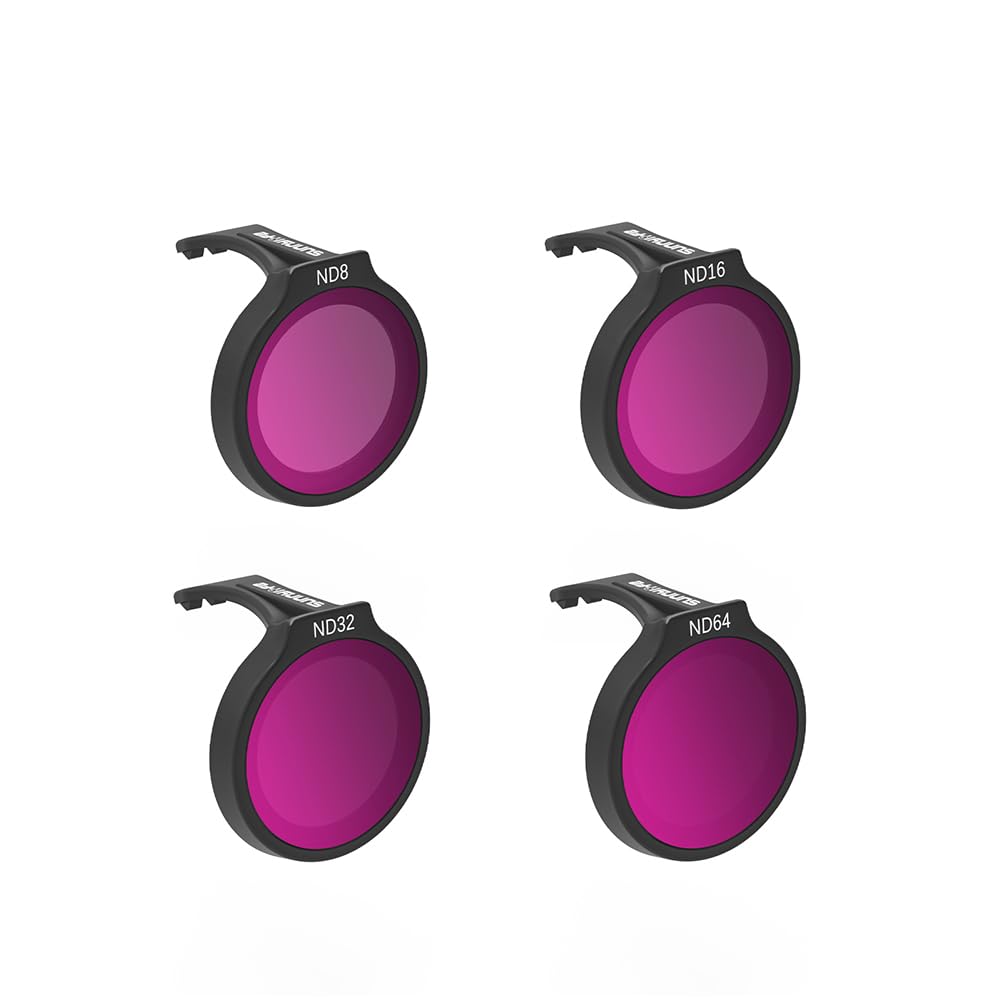 Lens Filters Set for DJI NEO 1, Professional Optical Glass Lens Camera Lens Filters for DJI NEO 1 (ND 4in1 Set: ND8+ND16+ND32+ND64)