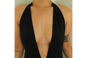 Blindery Rhinestone Body Chains Sexy Belly Chain Beach Body Jewelry for Women