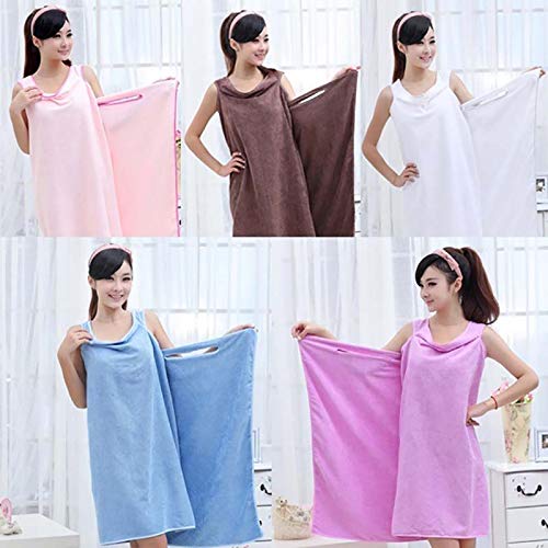 Bademantel-Badetuch-gross-Damen-Lang-Kleid-Strand-Wickelkleid-Bademantel-Handtuch-Reise-Spa-Schwimmen-Grosse-150-80cm-Bademantel