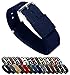 BARTON WATCH BANDS 22mm Navy Blue Standard Length Ballistic Nylon NATO® Style Straps