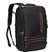 eBags Professional Slim Laptop Backpack with Leather Trim for Travel, School & Business - Fits 17 Inch Laptop - Anti-Theft - (Black/Brown Trim)