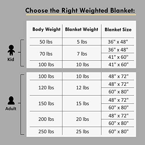 Weighted Blanket for Adult (15 lbs, 48"x72", Blush Pink) Cooling Heavy Blanket for Adults