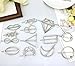 Jaciya 14pcs Minimalist Dainty Hair Clips Silver Hollow Geometric Alloy Hairpin Hair Clamps,Circle,Triangle and Moon Multiple Pattern (Silver)