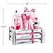 Pink Rose Bath and Body Home Spa Gift Set for Women, A Complete Aromatherapy and Skincare Pack for Relaxation in a Vintage Wood Crate, A Romantic Gift Idea for Her on Valentine's Day Under 30 Dollars