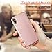 LOHASIC Case for iPhone Xs Max 6.5 inch, Luxury Slim Fit Flexible Soft Bumper Pink Cute Vintage Girly Cases - Rose Gold