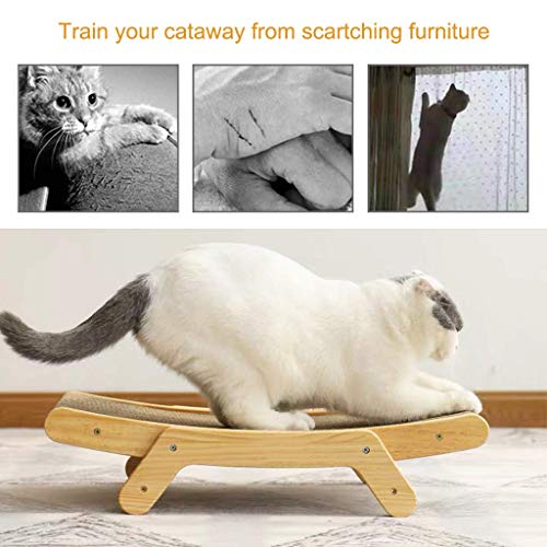 ZAMATE Cat Scratcher Cardboard, 3 in 1 Corrugated Cat Scratchers Pad