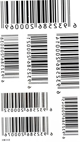 GRASHINE Tattoo sticker waterproof and sweat of men and women fashion sexy tattoo bar codes