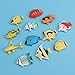 Pixnor Ocean Animal Tropical Fish Figure Model Preschool Kids Toy - 10 Pieces