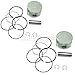 (2) EZGO 295Cc Standard Size Piston Ring Set (91+) 4-Cycle Robins Golf Cart