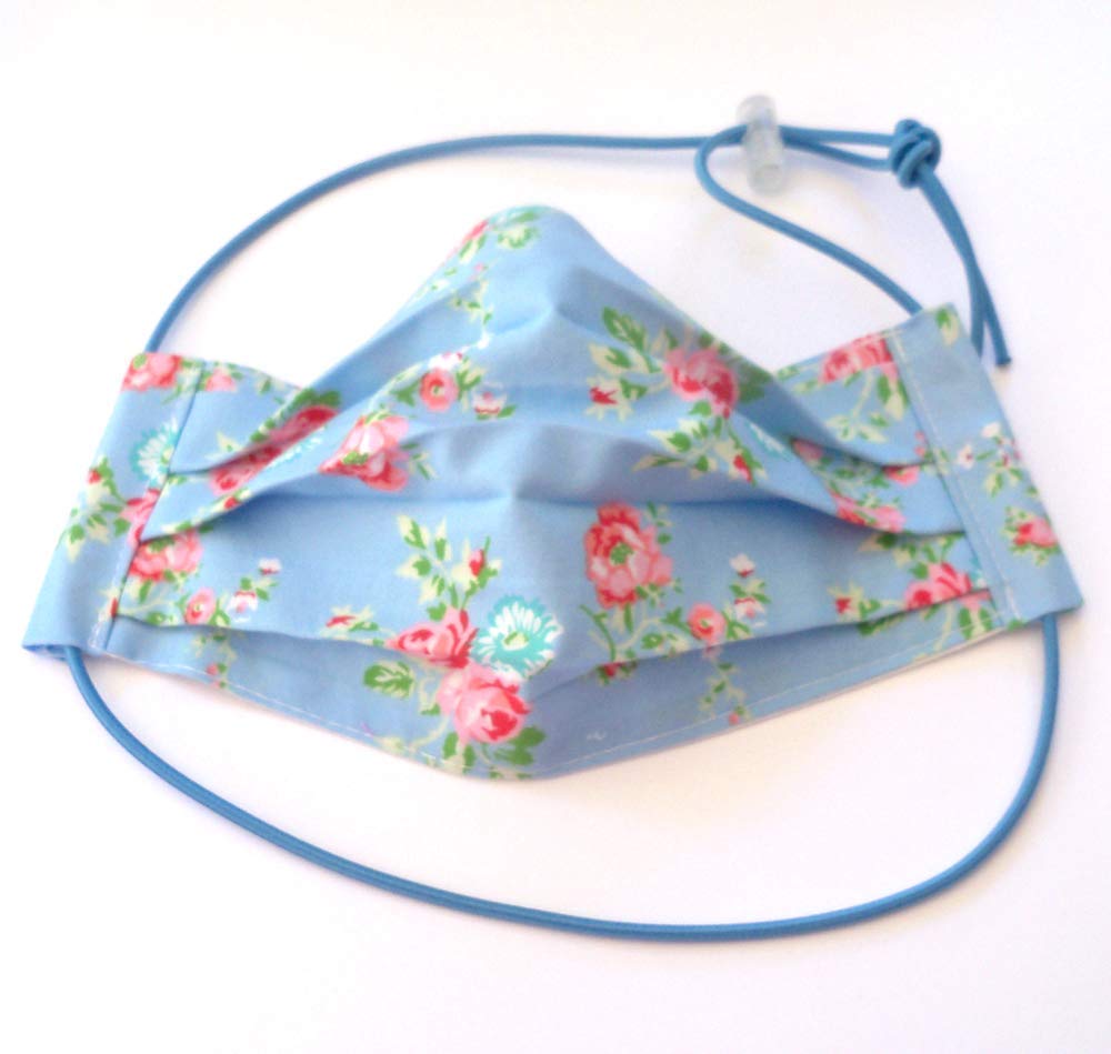 Download Amazon.com: Washable fabric face mask, shock cord straps ...