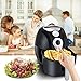 Air Fryer,Blusmart Electric Air Fryer, 3.4Qt/3.2L 1400W, LED Display, Hot Air Fryer,Healthy Oil Free for Multifunctional Cooking/Baking (Recipes & Kitchen Tongs Included)