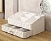 Tingya Fashion Double Layer Make up Storage Box Jewelry Accessories Beauty Organizer
