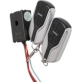 Garneck Motorcycle Anti Security Alarm System with Double Remote Control Waterproof Bicykle Alarm Anti Theft for 48V 60V 64V 72V Scooter Bicycle - Remote Control Random Style