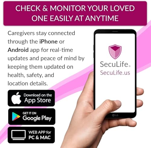 Seculife Seculife SOS Wristband – Elderly Life Saving Fall Alert System, Emergency Call Button, Assistive Speakerphone, GPS Tracking, Seniors Dementia, Alzheimer’s, 24/7 Medical Monitoring