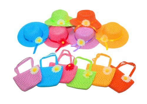 Dr.Luck Cutie Collections Girls Straw Baby Hat (Daisy)