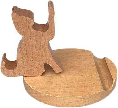 Rekkle Cartoon Telephone Mobile En Bois Support Pad Tablet Bureau Tablet Pad Support De Bureau Support De Telephone De Remplacement Pour Samsung Smartphone Support Amazon Fr Cuisine Maison