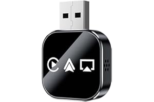 3-in-1 Wireless Mirror Link Adapter - 2.4/5GHz WiFi & Bluetooth 5.0 for iPhone, Fast Stable CarPlay Connection,Fast Stable Co