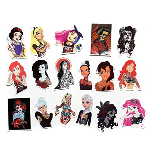 FNGEEN Sexy Women Stickers Pack [50pcs] Laptop Stickers Bomb Beauty Pinup Girls Stickers and Decals Vintage Retro Stickers For Luggage Skateboard Phone Case Guitar Car Bike Bumper (Sexy Stickers-1)