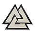 LEGEEON Glow Dark Valknut Viking Norse Rune Morale Tactical Hook-and-Loop Patch