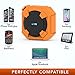 Amuoc Bluetooth Speakers, Portable IP65 Waterproof Outdoor/Shower Bluetooth Speaker Rugged Hi-Def Bass Sound with 10Hr Playtime Orange