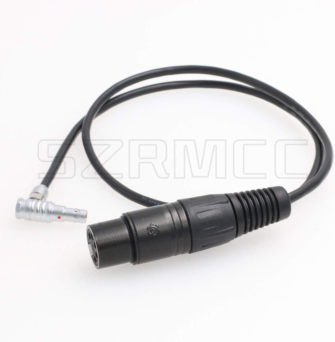 SZRMCC XLR 5 Pin Female to Right Angle 00B 5 Pin Audio Input Cable for Arri Alexa Mini and Z CAM E2 Camera (Right Angle, 60cm) - Image 4