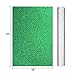 Blulu Glitter Heat Transfer Vinyl HTV for T-Shirts 10 x 12 Inches 6 Sheets (Green)