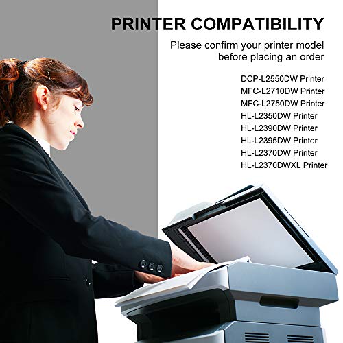 GPC Image Compatible Toner Cartridge Replacement for Brother TN760 TN-760 TN730 TN 760 to use with HL-l2350dw HL L2390DW HL-L2370DW DCPL2550DW MFC-L2750DW MFCL2710DW Printer (2-Black)