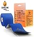 Sparthos Kinesiology Tape - Incredible Support for Athletic Sports and Recovery - Free Kinesio Taping Guide! - Rock Scar Therapist Kinesiotex Kinesiologytape - Uncut (Navy Blue)