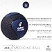 Medicine Exercise Ball with Dual Texture for Superior Grip by Day 1 Fitness - 6 Pounds - Fitness Balls for Plyometrics, Workouts - Improves Balance, Flexibility, Coordination