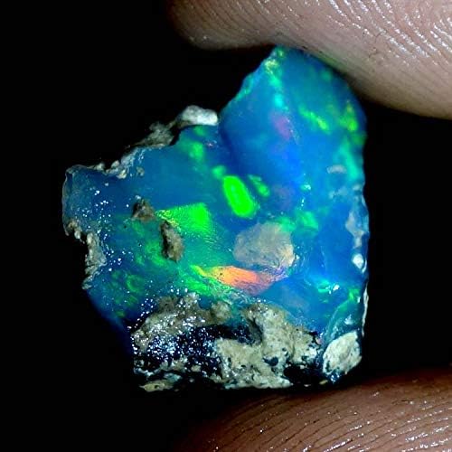 LARA GEMS STONES AND JEWELLERS 03.80Cts Natural A+++ Amazing Mulit Fire Ethiopian Welo Opal Rough Loose Gemstone