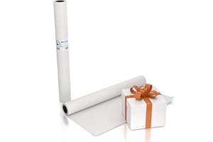 Bryco Goods White Kraft Paper Roll - 36” x 100’ (1200”) - Banner Paper for Painting, Easel Use, Bulletin Boards, Wall Décor, Gift Wrapping, and Children's Projects - Made in USA