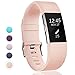 GEAK For Fitbit Charge 2 Bands, Classic Replacement Sport Accessory Strap Bands for Fitbit Charge 2 Large Classic-Pink