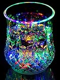 Liquid Activated Multicolor LED Glasses ~ Fun Light Up Drinking Tumblers - 6 oz.