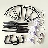 Night Lions Tech(tm) Syma X5 X5c Quadcopter Full Part Set 4*motors Propellers Landing Skid Protectors Motor Base and All Screws (Black Color)