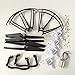 Night Lions Tech(tm) Syma X5 X5c Quadcopter Full Part Set 4*motors Propellers Landing Skid Protectors Motor Base and All Screws (Black Color)