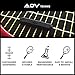 ADV Tennis Vibration Dampener | Set of 3 | Ultimate Shock Absorbers for Racket and Strings | Premium Quality, Durable, and 100% Reliable | Newest Technology (Midnight | Max Sorb 3-Pack)