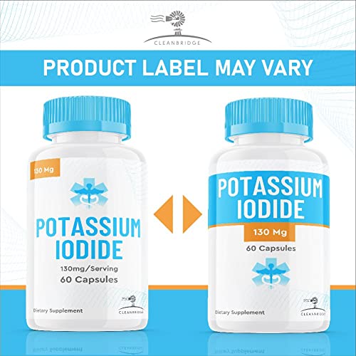 (2 Pack) Potassium Iodide, Iodine Tablets Pills 130 mg, AntiRadiation