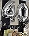 40 & Fabulous Birthday Party Pack - Black & Silver Happy Birthday Bunting, Balloon, and Swirls Pack- Birthday Decorations - 40th Birthday Party Supplies