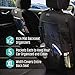 Car Seat Protector Set with Tablet Holder Kick Mat Cover (4 Pack) Thickest Padding - 2 Sets of Car Seat Protectors and Kick Mat Backseat Organizers - Kids, Dogs