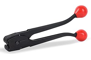 ENCREESE Steel Banding Tool Strapping Sealer - Double-notched Front action 2 in 1 Crimper & Sealer for 3/4" Steel/Iron Strapping for High Tensile Package, Sealing