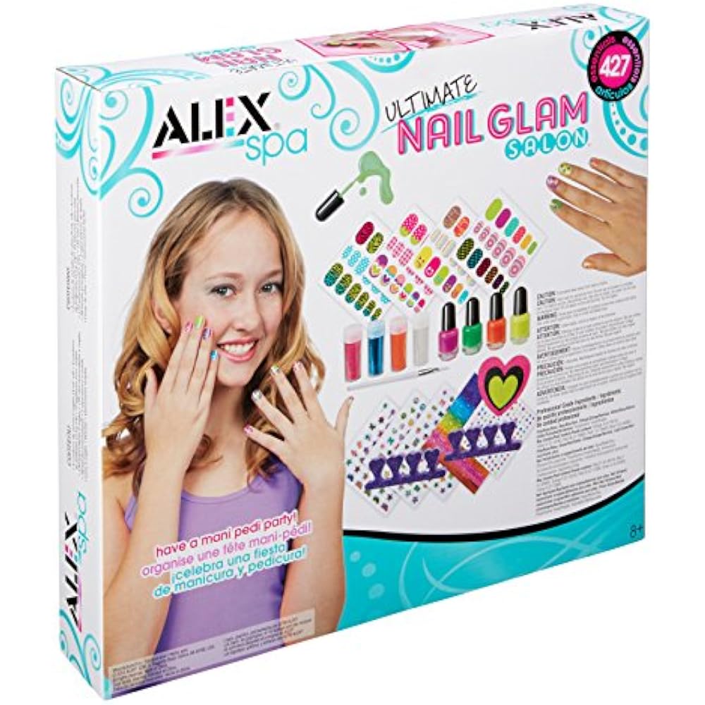 Alex Spa Ultimate Nail Glam Salon Kit Girls Fashion Activity Toys