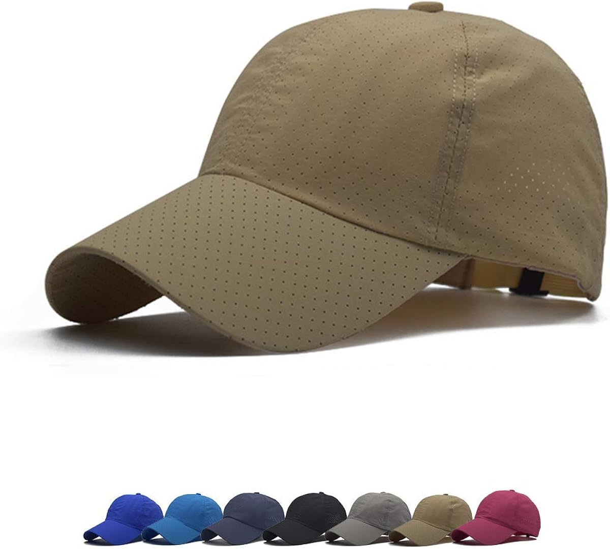 Unisex Breathable Qick Dry Top Hats for Women Baseball Caps Men Baseball Hats Dad Hat (Beige) at  Men’s Clothing store