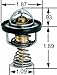 Stant OE Type Thermostat, stainless steel