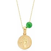 Gelin 14K Solid Gold Zodiac Sign Necklace for Women