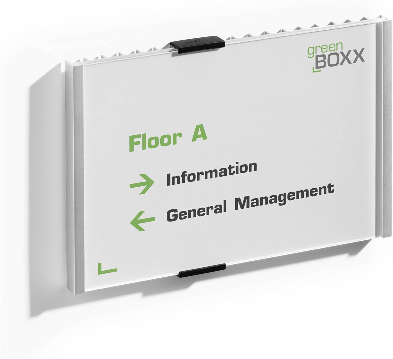 Durable Information Sign 210 x 148.5 mm Silver, Door and Wall Sign, Includes Fittings, Ideal for Offices, Hotels, Public Buildings, etc.