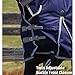WeatherBeeta ComFiTec Essential Combo Neck Heavy Horse Blanket, Navy/Silver/Red, 81