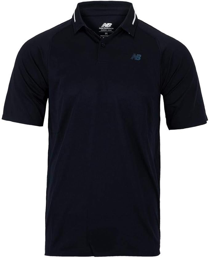 Amazon.com: New Balance Men`s Tournament Tennis Polo (Medium ECL Eclipse): Clothing