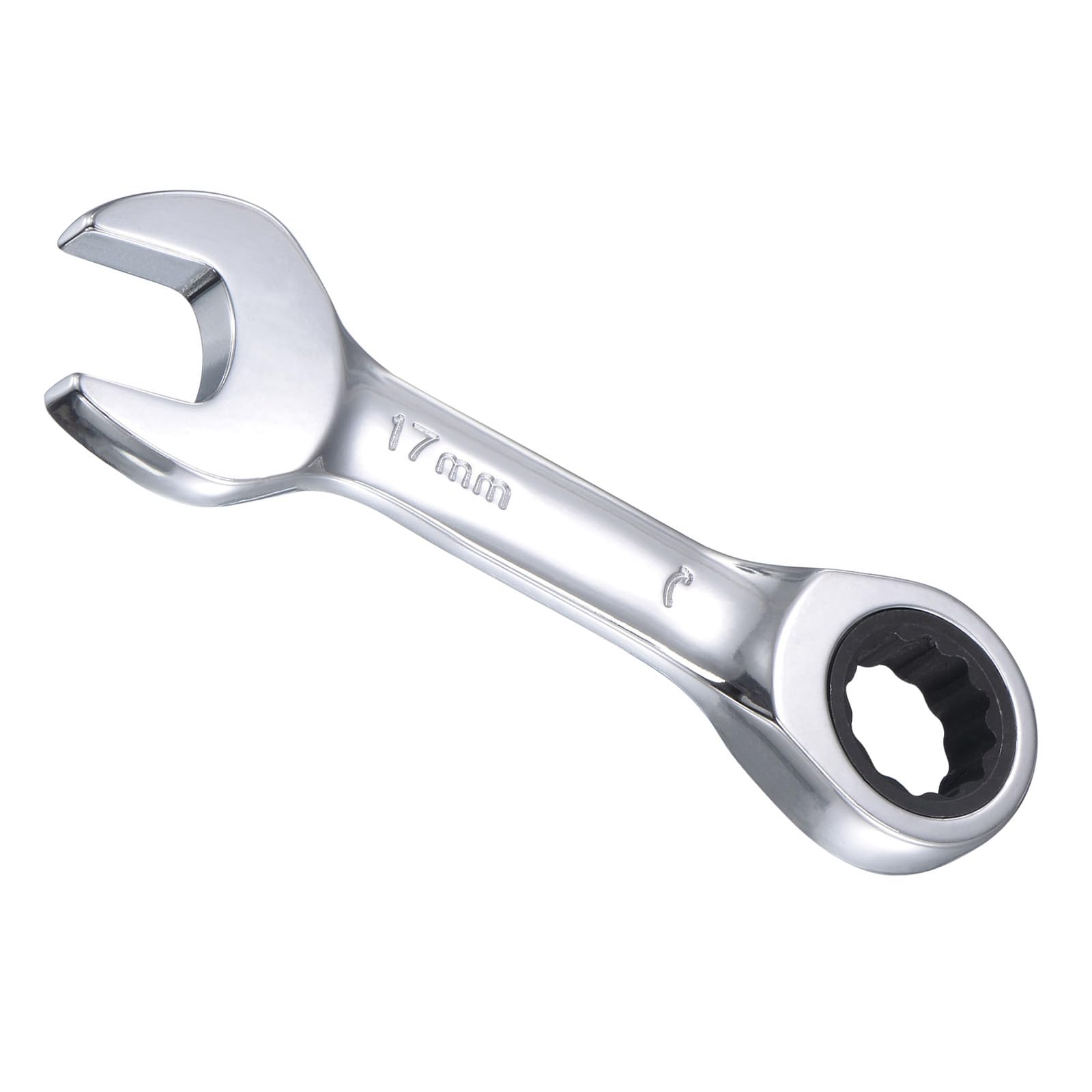 CoCud Ratcheting Wrench, 17mm Head Metric 72-Teeth, Cr-V Combination Wrench Spanner - (Applications: for Repairing Home Tasks)