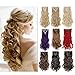 8PCS 24-26 inches Highlight Straight Wavy Curly Full Head Clip in Hair Extensions 18Clips Women Lady Hairpiece (24